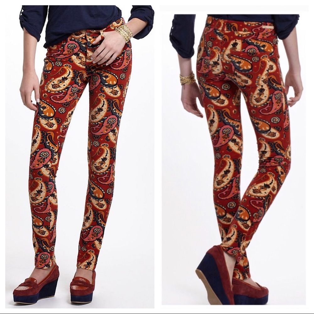 Pilcro ‘Serif’ paisley corduroy sz 26